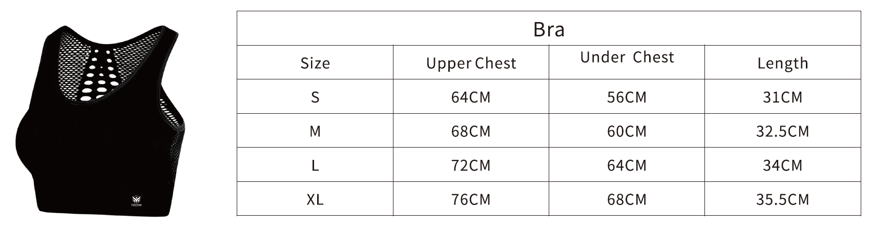 Fortune Fit Treningstopp Sort